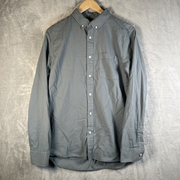 Buck Mason Shirt Mens Medium Draped Twill One Pocket Button Down Casual - Picture 2 of 9